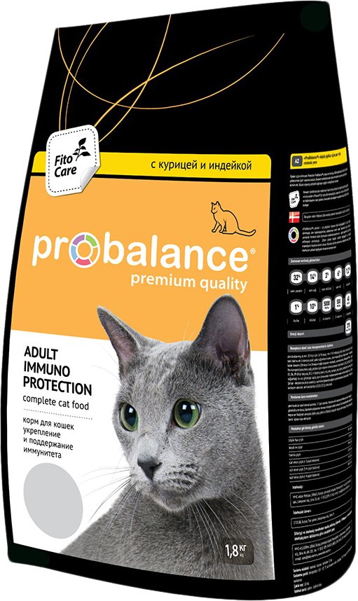 

Сухой корм для кошек Probalance Immuno Chicken & Turkey (Курица и индейка) 1.8 кг