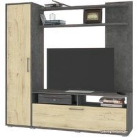 Стенка Modern Рига (камень темный/ирландский дуб)