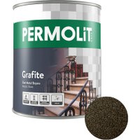 Грунт-эмаль PERMOLIT Grafite антикоррозийная с эффектом металлик 1771 0.75 кг (антрацит)