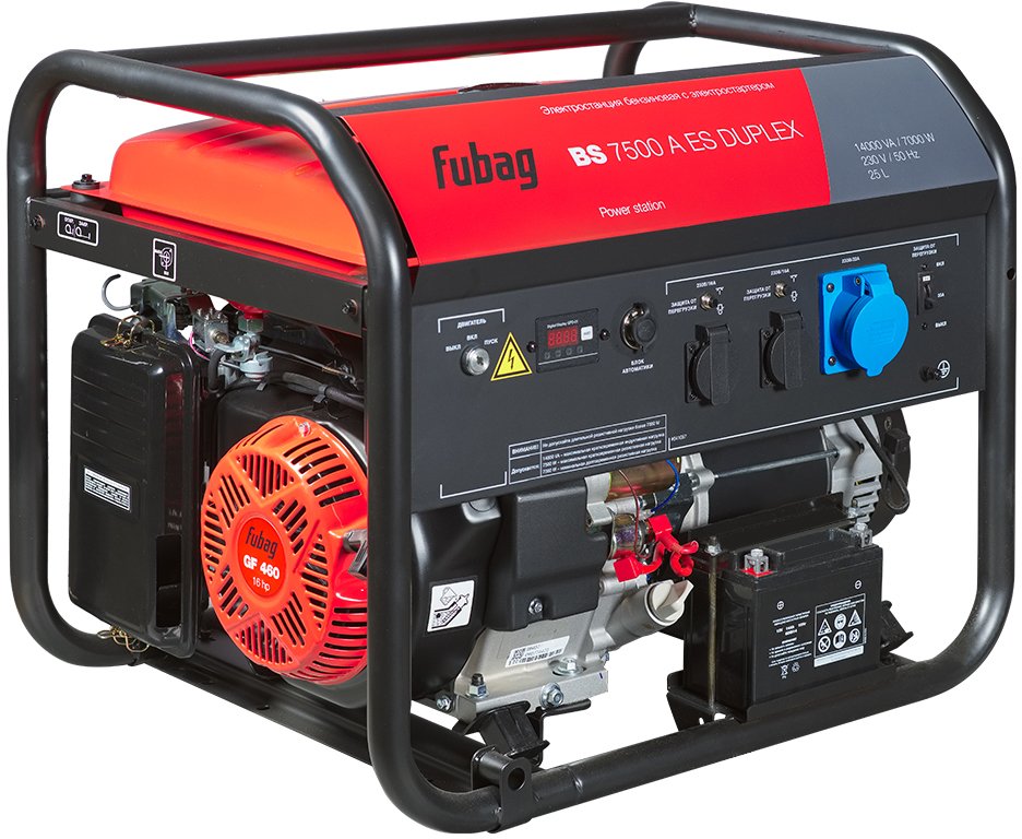 

Бензиновый генератор Fubag BS 7500 A ES Duplex (с коннектором автоматики)