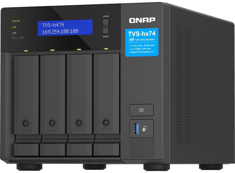 

Сетевой накопитель QNAP TVS-h474-PT-8G