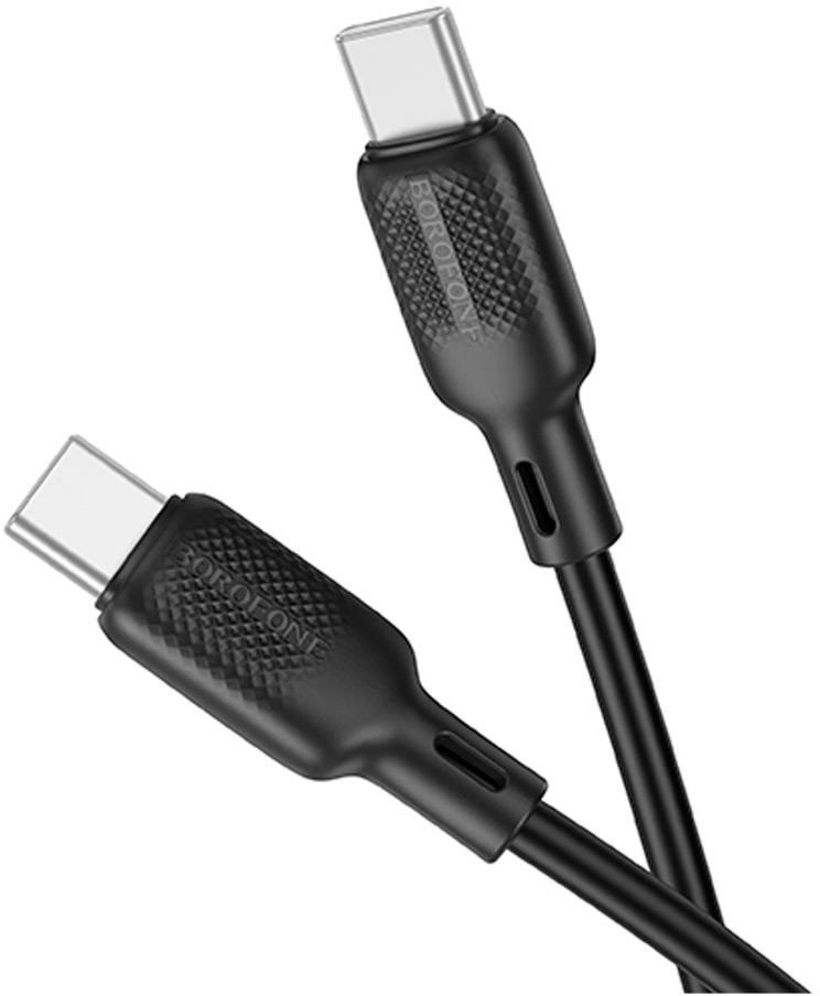Кабель Borofone BX113 USB Type-C - USB Type-C (3 м, черный)