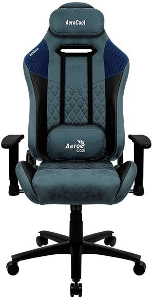 

Игровое (геймерское) кресло AeroCool Duke Steel Blue (черный/синий)