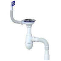 Кухонная мойка Marblan Comfort 60 (оникс, с сифоном и колландером)