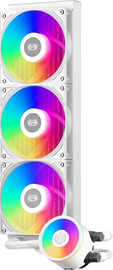 

Система жидкостного охлаждения для процессора PCCooler DA360 Pro ARGB (белый)