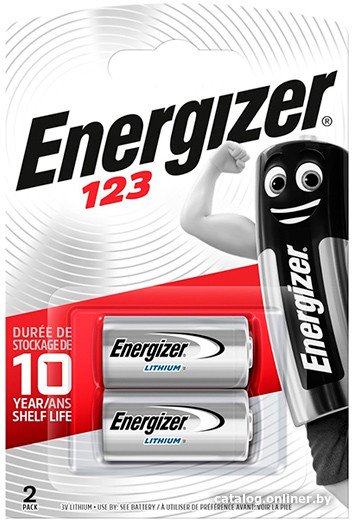 Батарейка Energizer Lithium CR123 2шт