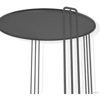 Журнальный столик Sheffilton SHT-CT34 (черный муар /черный глянец)