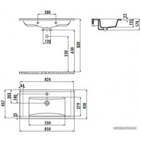 Умывальник Creavit Su 85 SU085-00CB00E-0000