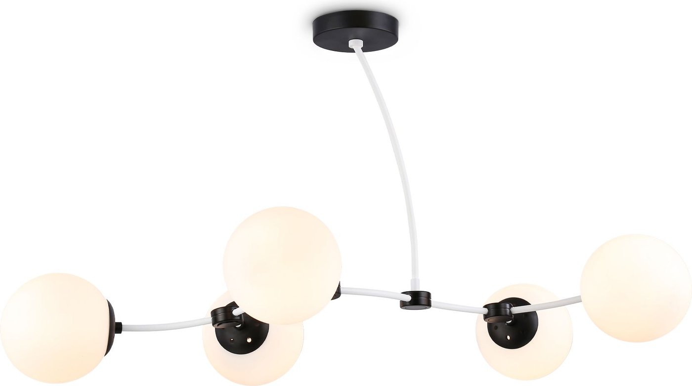 

Люстра средней высоты Ambrella light Traditional TR2546/5 WH/BK
