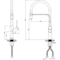 Смеситель Esko K50GB