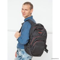 Школьный рюкзак Grizzly RQ-003-31 (черный/красный)