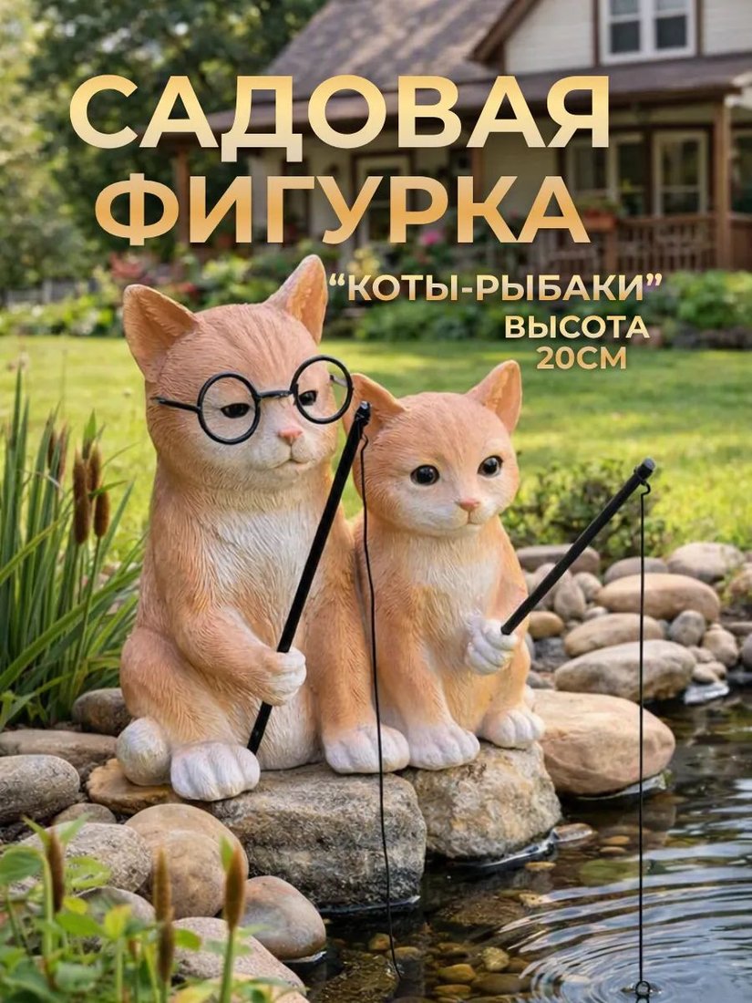 Фигурка для сада Merry Bear Home Decor Коты ZHS16081
