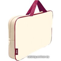 Папка-портфель Оникс ПМД 4-42 (бежевый/бордовый)