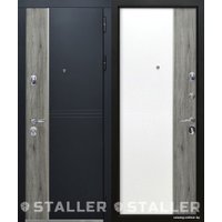 Металлическая дверь Сталлер Этна 205x96L (сонома дуб/сонома дуб) в Пинске