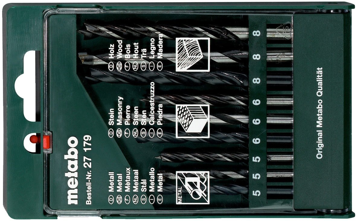 

Набор сверл Metabo 627179000 (9 предметов)