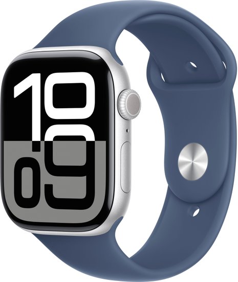 Apple Watch Series 10 46 мм (, srebrny/niebieski, /L)