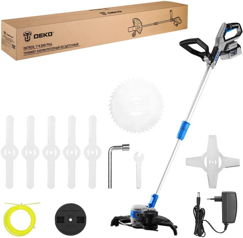 

Триммер Deko DKTR20 085-2004 (с 1-им АКБ)