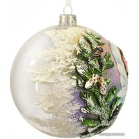 Елочная игрушка Грай Девушка и снегирь ШБ120-3