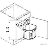 Мусорное ведро Franke Mini 17 л