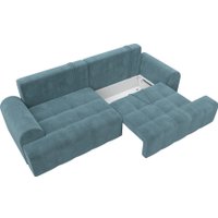 Диван Лига диванов Лига-080 131115 (велюр Seven 113 бирюзовый)
