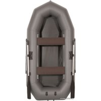 Гребная лодка Лоцман Профи 240 ЖС (серый)