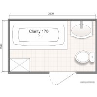 Ванна Domani-Spa Clarity 170x75