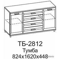 Тумба Лером Мелисса ТБ-2812-ГС (гикори джексон светлый)