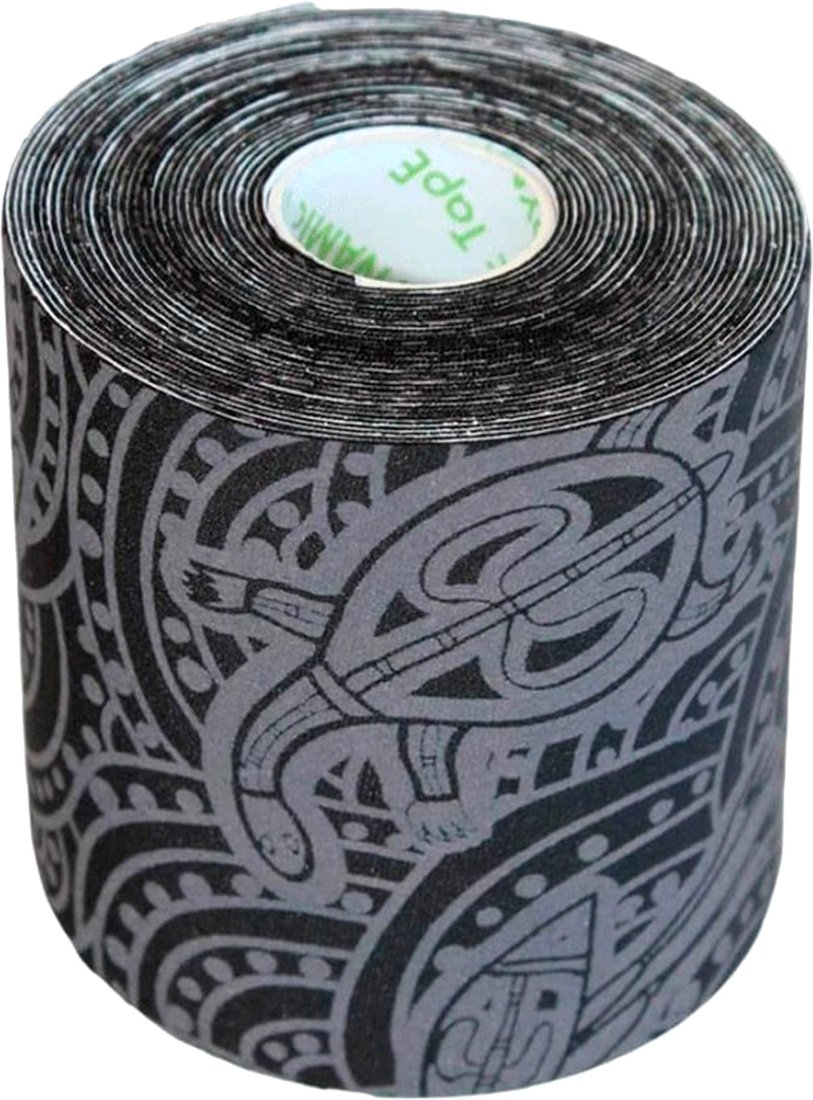 

Тейп Dynamic Tape Eco DT75TTEB (7.5 см x 5 м, черный/серое тату)