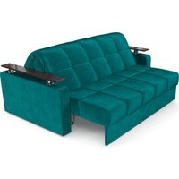 Диван Мебель-АРС Аккордеон Бакли НПБ 180x200 (бархат сине-зеленый Star Velvet 43 Black Green)