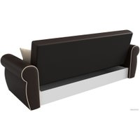 Диван Лига диванов Лига-019 118385 (экокожа, коричневый/бежевый/подушки бежевый)