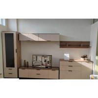 Полка MLK Тоскана (900) с гор.дв. (Дуб табачный/Бисквит)