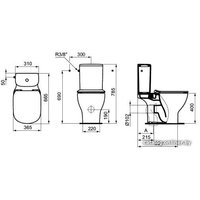 Унитаз напольный Ideal Standard Tesi AquaBlade T008701 (без бачка, без сиденья) в Бресте