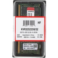 Оперативная память Kingston 32GB DDR4 SODIMM PC4-25600 KVR32S22D8/32