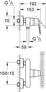 Смеситель Grohe Eurosmart Cosmopolitan 32837000