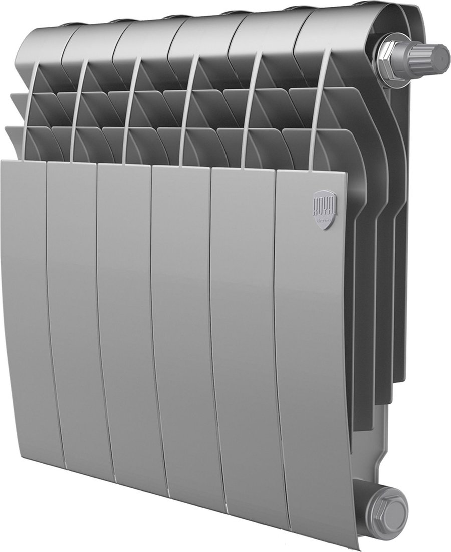 

Дизайн-радиатор Royal Thermo Biliner 350 Silver Satin VR80 - 6 секций