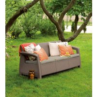 Садовый диван Keter Corfu Love Seat Max (капучино)