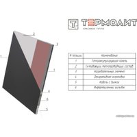 Инфракрасно-керамогранитный обогреватель Термолит День и ночь Т-600 (белый/графит)