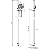 Душевой гарнитур  Cersanit Neno 63696