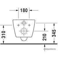 Унитаз подвесной Duravit ME by Starck 45290900A11