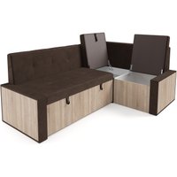 Угловой диван Мебель-АРС Таллин 191x83x121 (велюр шоколад HB-178 16)