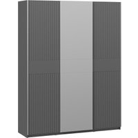 Шкаф-купе Трия Оскар Хилтон Т2 1800 271104 (ручка серебро/серый графит/графит матовый)