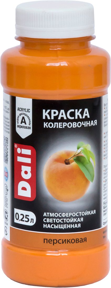

Колеровочная краска Dali акриловая 0.25 л (персиковый)