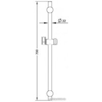 Душевая штанга Esko SR725S