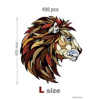 Пазл Eco-Wood-Art Лев L в деревянной упаковке (490 эл)