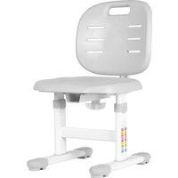 Ученический стол Anatomica Ara с подставкой для книг и выдвижным органайзером (белый/серый)