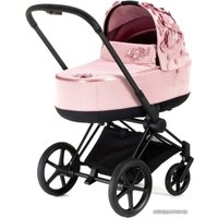 Универсальная коляска Cybex Priam (2 в 1, simply flowers pale blush, шасси rose gold)