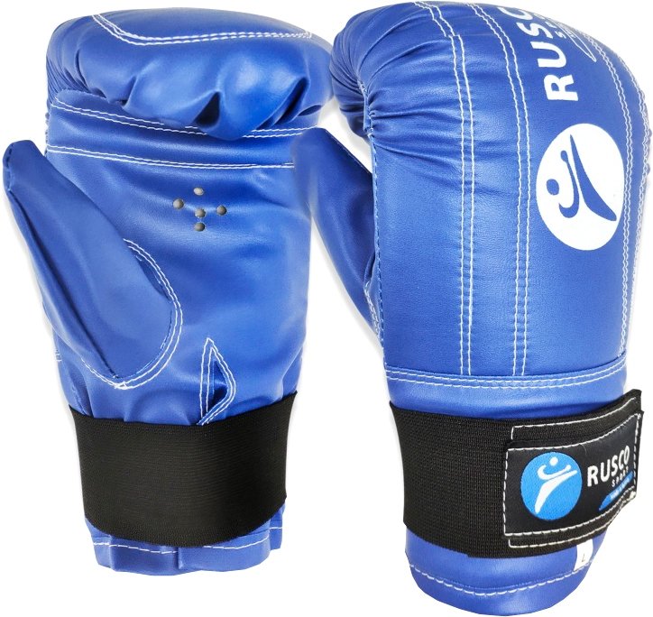 Снарядные перчатки Rusco Sport снарядные к/з (L, синий)