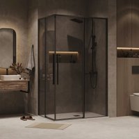 Душевая дверь Grossman Galaxy 90x195 1/2.K33.01.90.21.10 (черный матовый/тонированное стекло)