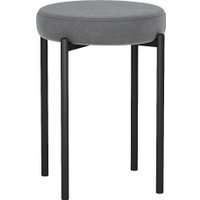 Табурет Mio Tesoro Гамма круг (серый/черный)