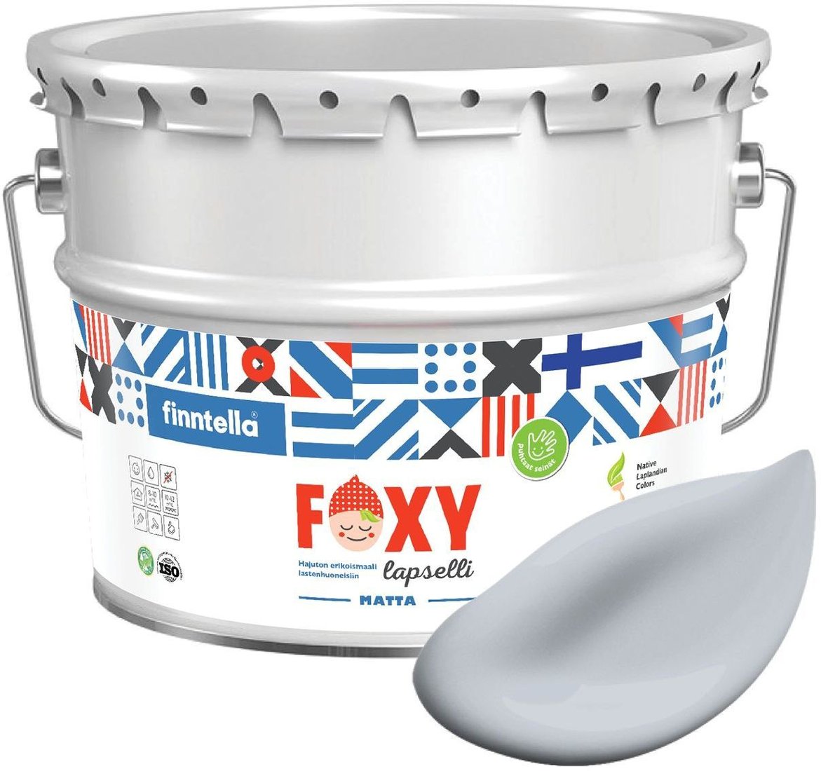 

Краска Finntella Foxy Lapselli Matte Lokki F-50-1-9-FL272 9 л (серый)